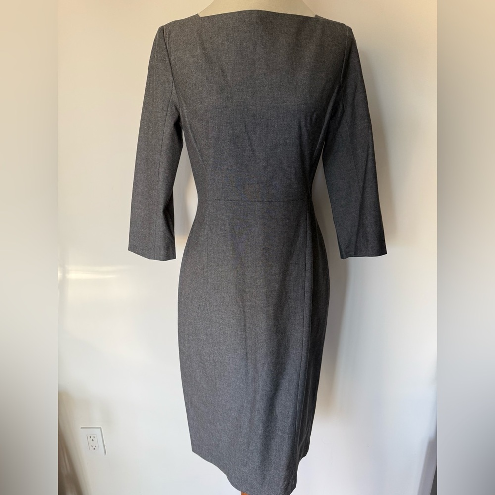 NWT Banana Republic Charcoal Long Sleeve sheath Dress